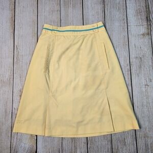 Vintage 1970s TAIL TENNIS  Yellow skirt Ladies Size‎ 3/4